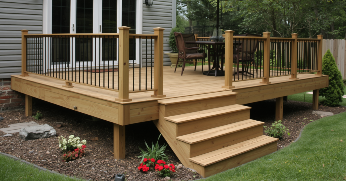 deck built with premium materials