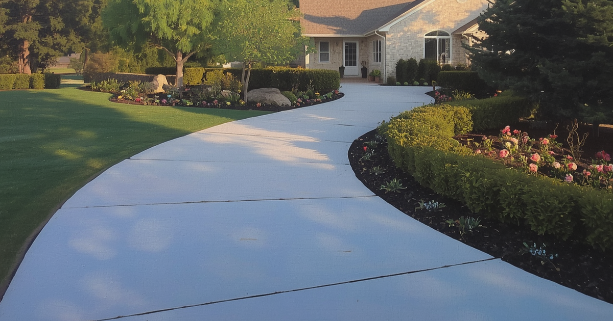 concrete driveway