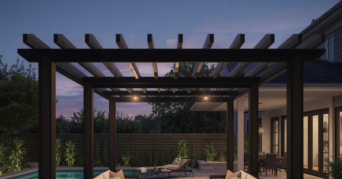 pergola on a home patio