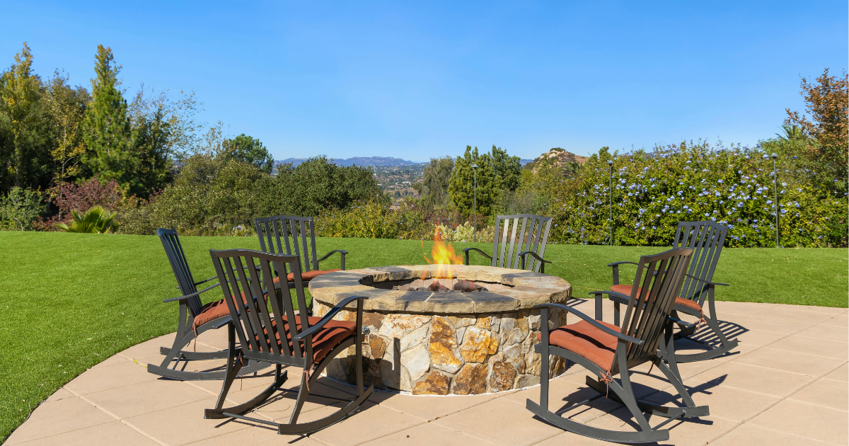 firepit installed by experts of RPM Outdoor Living