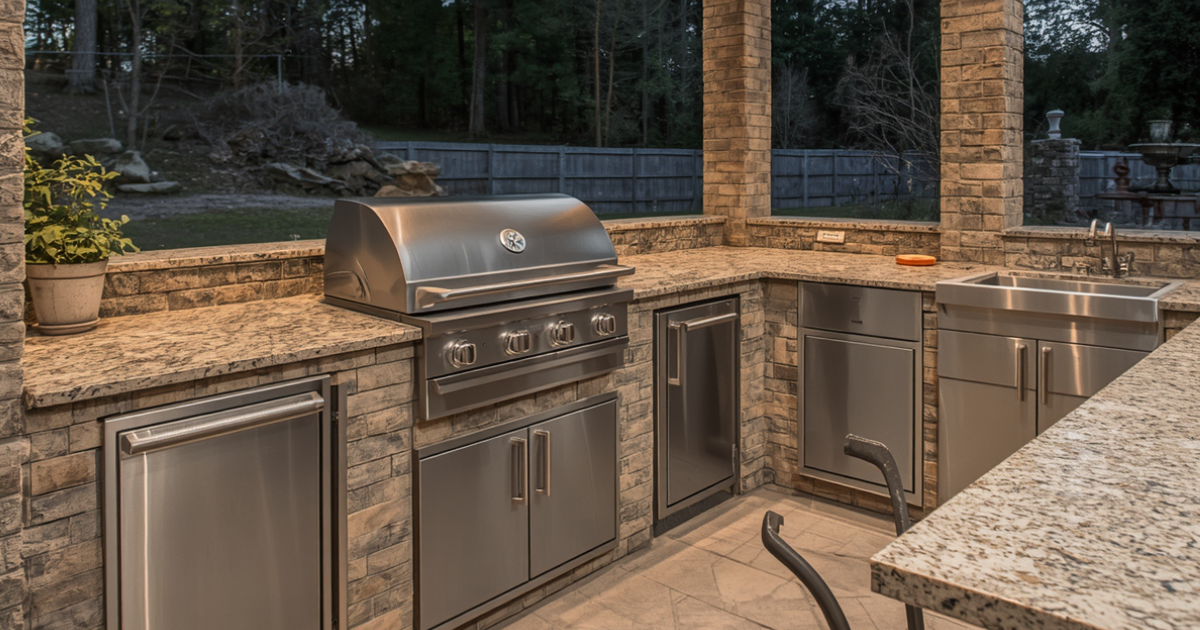 Outdoor kitchen installed by experts of RPM Outdoor Living