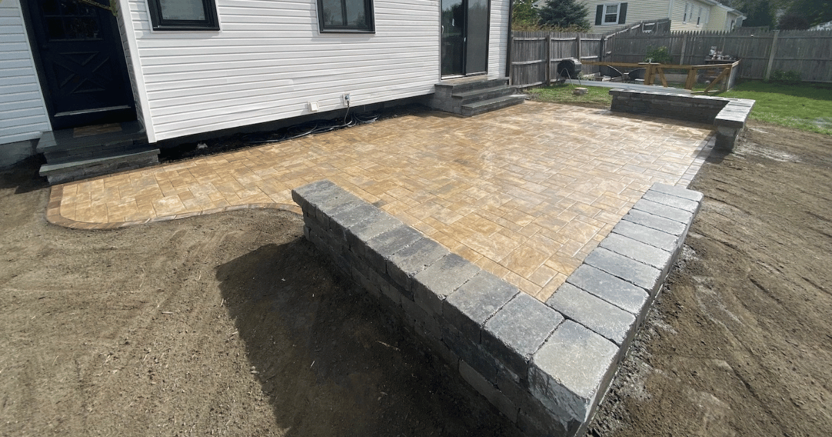 Home concrete patio