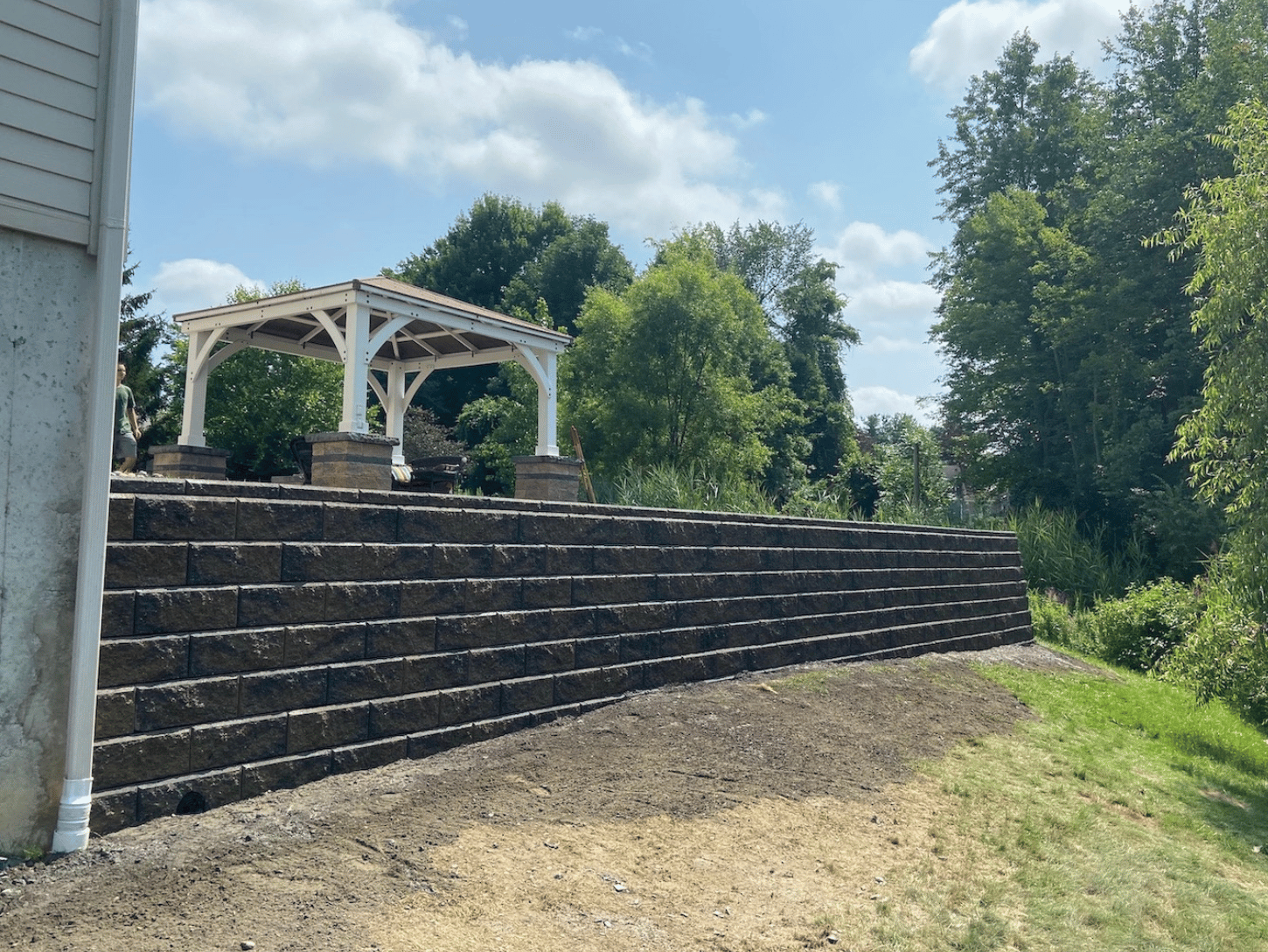 Retaining walls installed by experts of RPM Outdoor Living Services