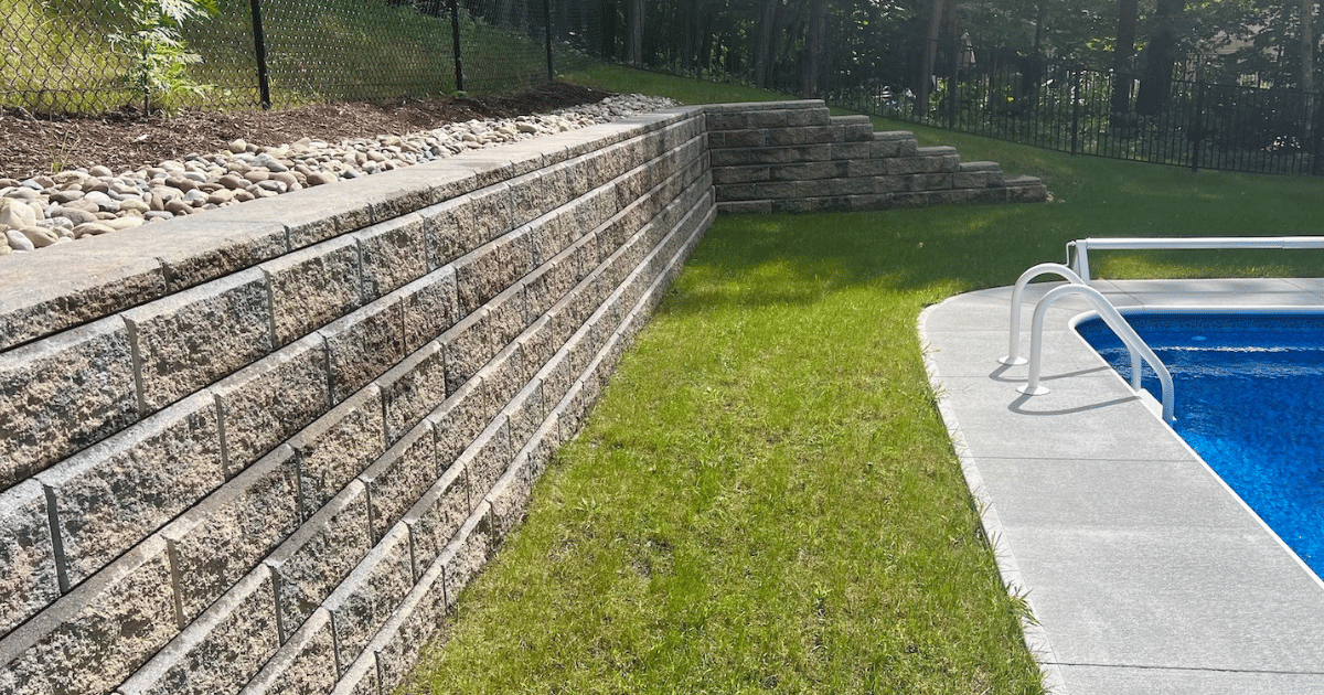Retaining wall built by experts