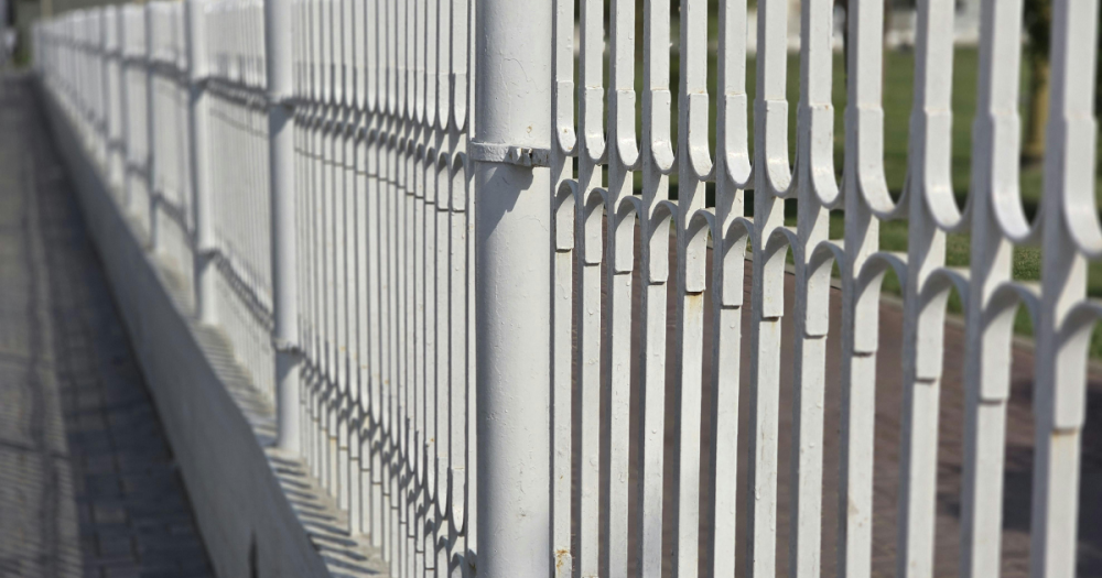 metal fence built