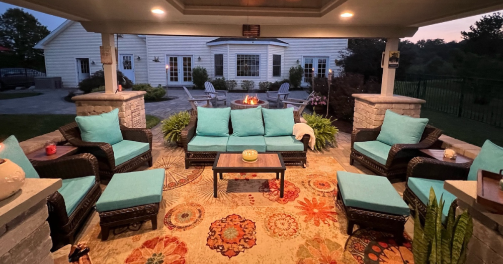 Patio prepared by professionals, ready to be used