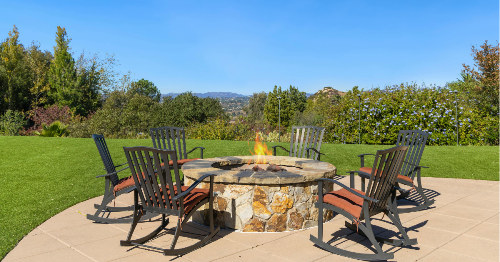 firepit installed by experts of RPM Outdoor Living
