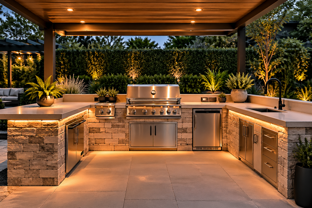 outdoor kitchen