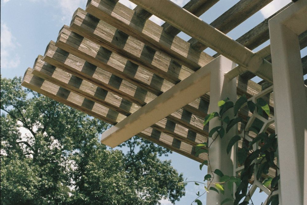 wood pergola