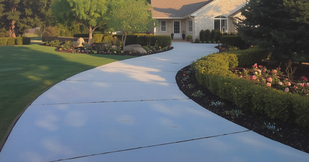 concrete driveway